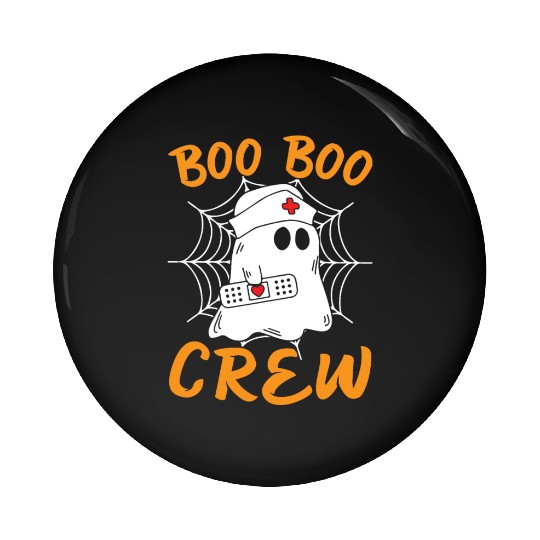 Halloween Costume - Boo Boo Crew Ghost Pin Buttons