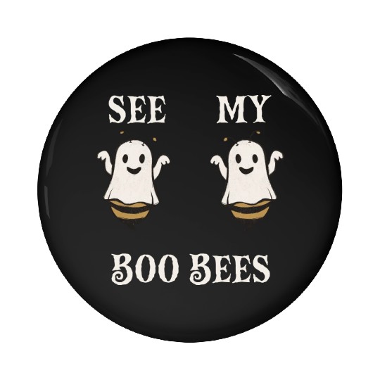 See My Boo Bees Pin Buttons