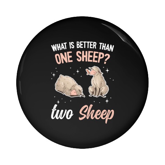 Cute Lamb Saying - Farmer & Sheep Pin Buttons