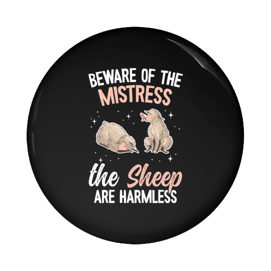 Cute Lamb Saying - Farmer & Sheep Pin Buttons