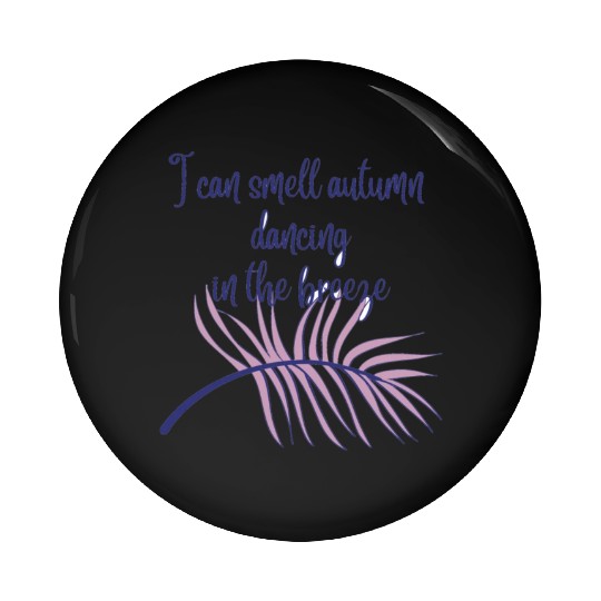 Autumn dancing in the breeze Pin Buttons