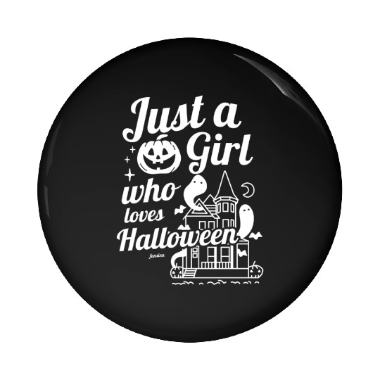 Girl daughter sister Halloween saying Pin Buttons