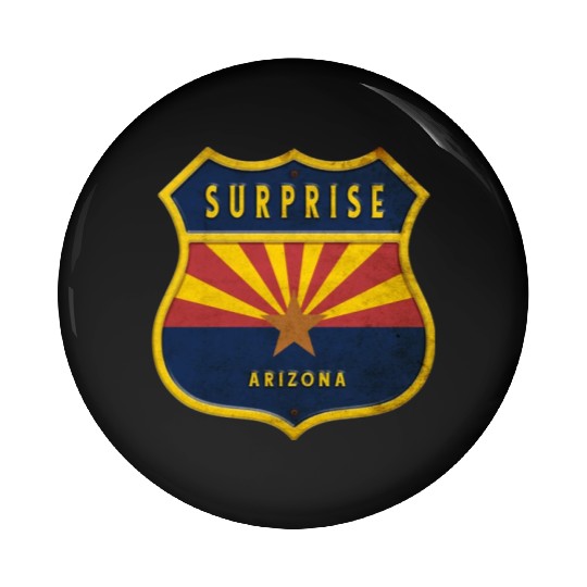 Surprise Arizonna flag crest design Pin Buttons