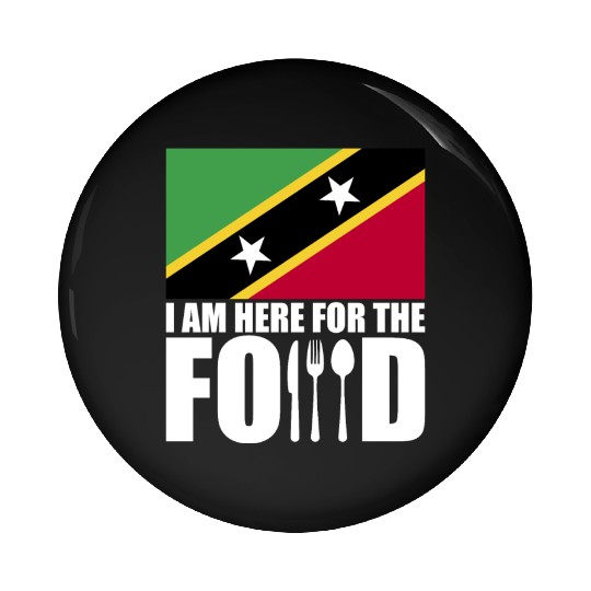 Saint Kitts And Nevis flag souvenir food travel Pin Buttons