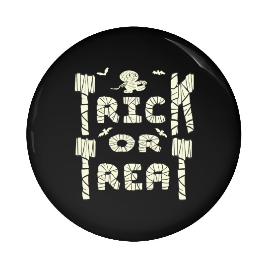 Trick or treat funny mummy Pin Buttons