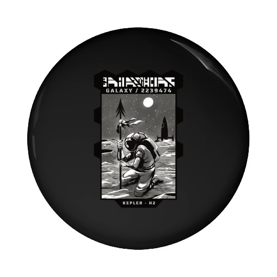 Space astronaut science planets astronomy design Pin Buttons