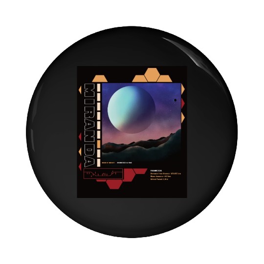 Space astronaut science planets astronomy design Pin Buttons