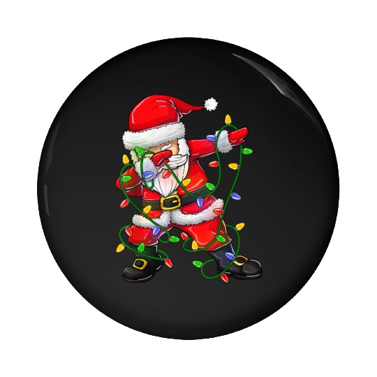 Dabbing Santa Pin Buttons for Boys Girls Christmas Tree