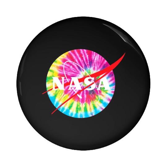 NASA Tie Dye Pin Buttons