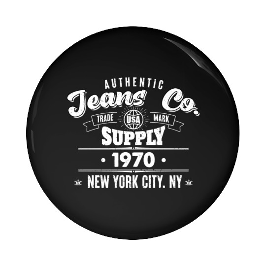 New York City Born In 1970 Vintage Birthday Pin Buttons