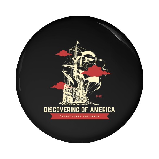 The first italian american Christopher columbus Pin Buttons