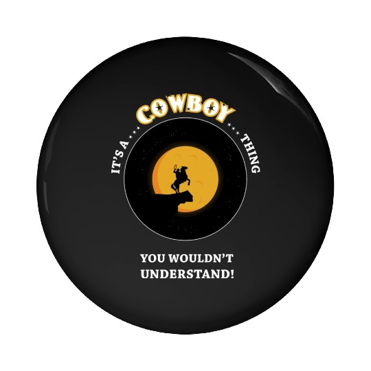 cowboy Pin Buttons