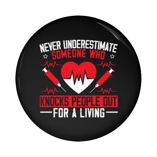 Anesthesiologist Doctor Medicine Anesthesia Pin Buttons