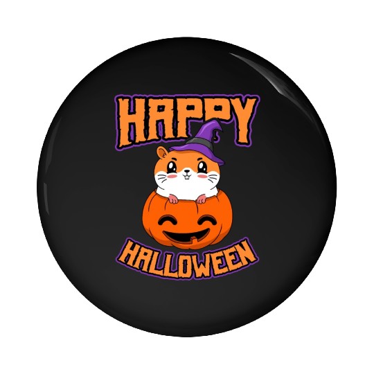 Guinea Pig Halloween Pumpkin Trick Or Treat Pin Buttons