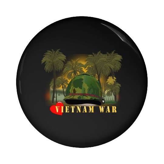 Vietnam Era Helmet Cover - MELOVEYOULONGTIME GI w Pin Buttons