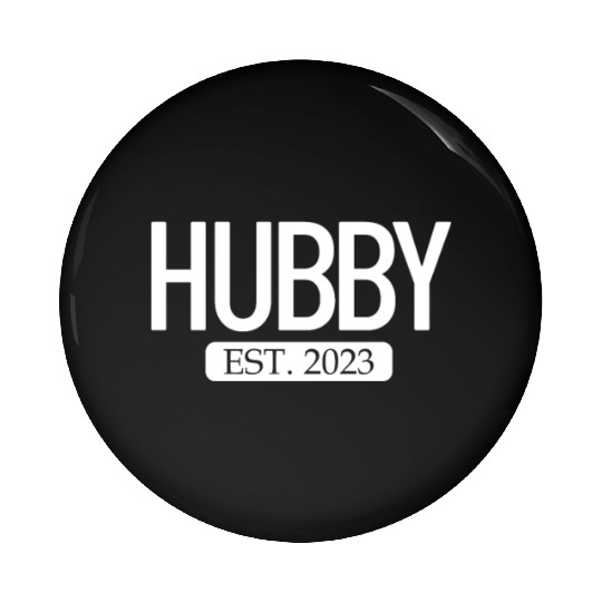 Hubby Est. 2023 Matching Couple Newlywed Marriedma Pin Buttons