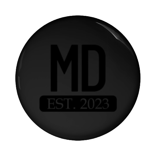 MD Est. 2023 New Doctor Gift MD Medical Doctor Pin Buttons