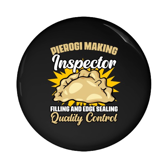 Pierogi Making Funny Polish Dumpling Food Maker Pin Buttons