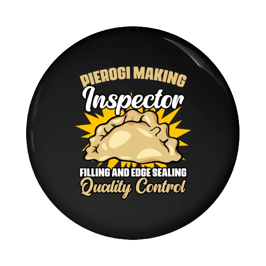 Pierogi Making Funny Polish Dumpling Food Maker Pin Buttons