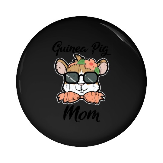 Guinea Pig Mom - animal lover Pin Buttons