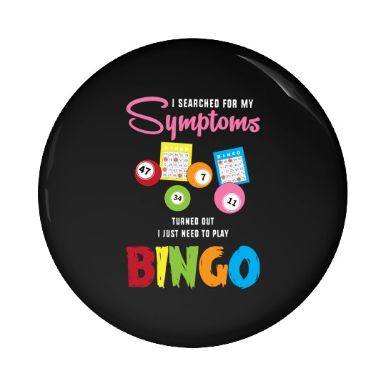 Funny Card Game Player Gambling Bingo Lover Pin Buttons