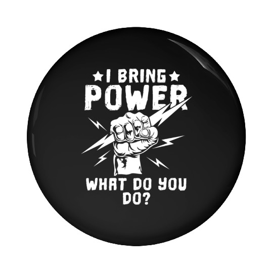 Electrician Construction Electrician Pin Buttons