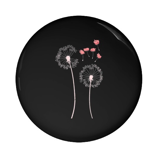 Piglet Farmer Farm Animal Dandelion Funny Pig Pin Buttons