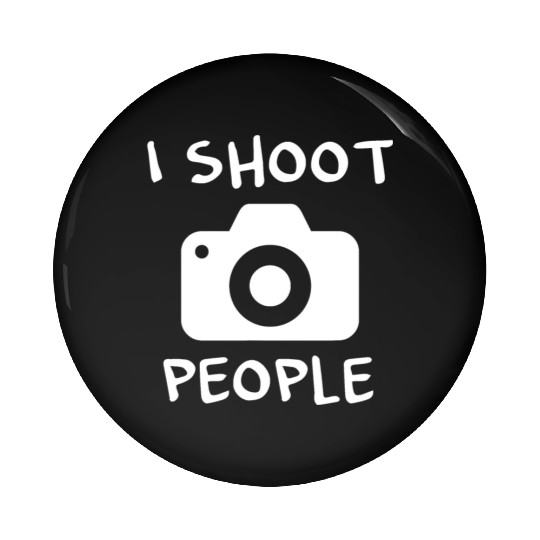 I Shoot People Photographer Photography Pin Buttons Ch