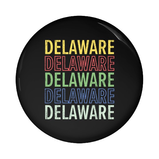 Delaware State USA America United States Pin Buttons