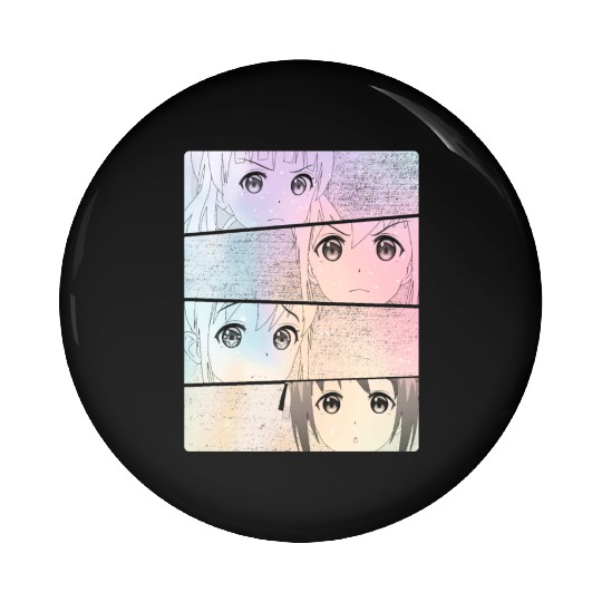 Kawaii Cute Pastel Goth Anime Girls Pin Buttons