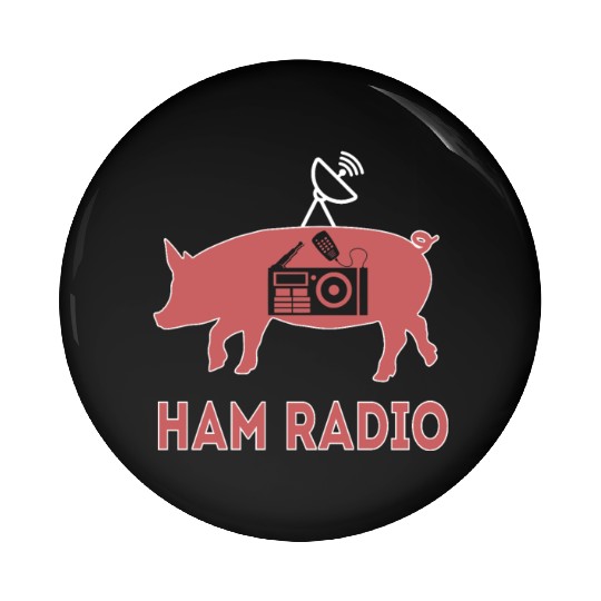 Ham Radio Pig Ham Radio Operator Amateur Radio Pin Buttons