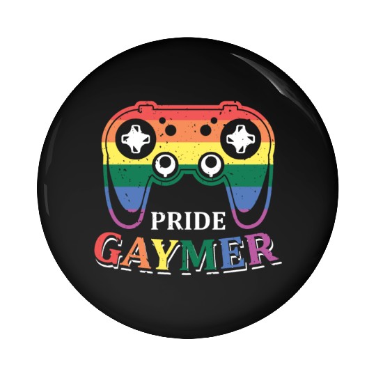 Pride Gaymer LGBT Gay Gamer Rainbow Pride Flag Pin Buttons