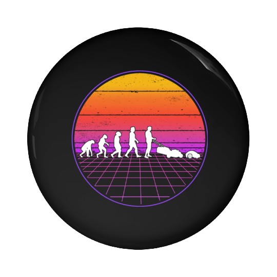 Robotic Lawnmower Evolution Retro Pin Buttons
