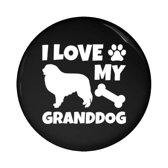 I Love My Granddog Great Pyrenees Pin Buttons