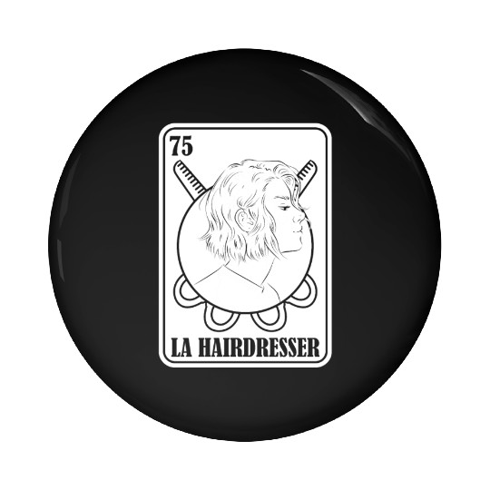 Hairdresser Hairstylist Card Pin Buttons