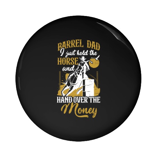 Barrel Racing Rodeo Equestrian Horse Barrel Racer Pin Buttons