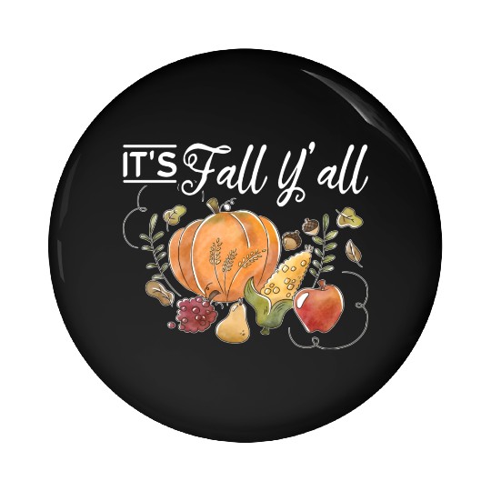 Women Fall Lover Pumpkin Autumn Pin Buttons