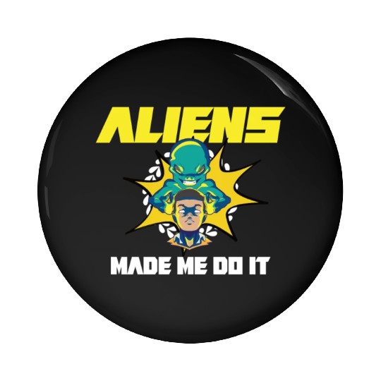 Alien Extraterrestrial Area 51 UFO Space Geek Gift Pin Buttons