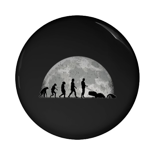 Robotic Lawnmower Evolution Moon Pin Buttons