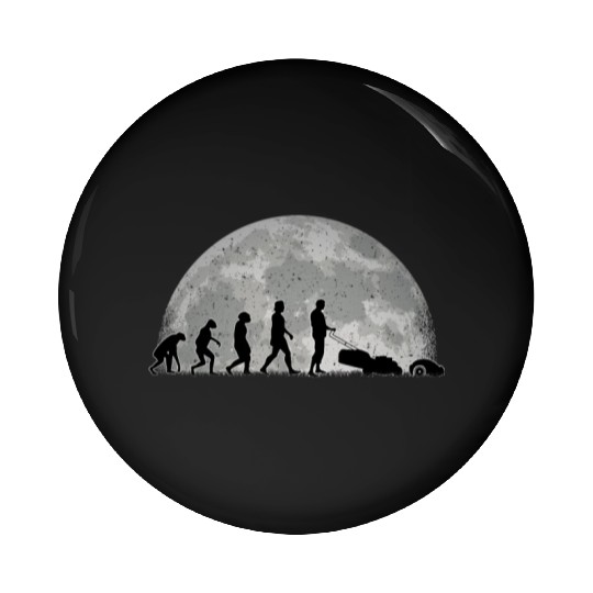 Robotic Lawnmower Evolution Moon Pin Buttons