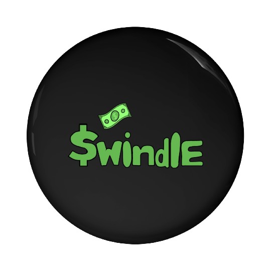 Swindle - Dark Green Color Merchandise Pin Buttons