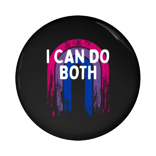I Can Do Both Bisexual LGBTQ Bi Pride Pansexual Pin Buttons