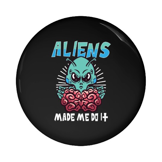 Alien Extraterrestrial Area 51 UFO Space Geek Gift Pin Buttons