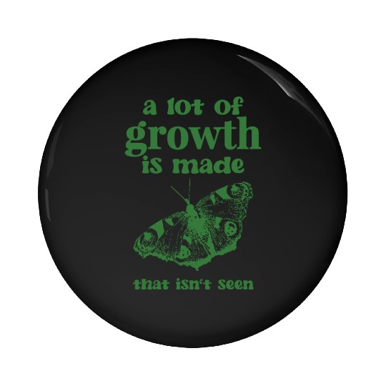 Self Growth | Butterfly Pin Buttons green