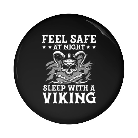 Feel Safe At Night Sleep With A Viking Valhalla Pin Buttons
