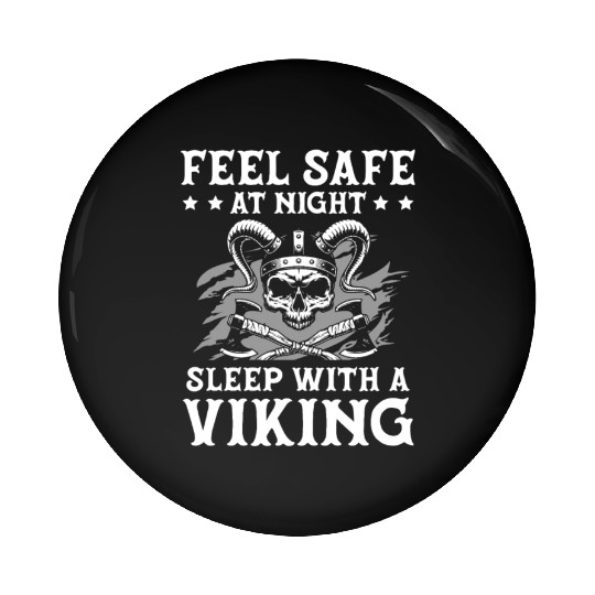 Feel Safe At Night Sleep With A Viking Valhalla Pin Buttons