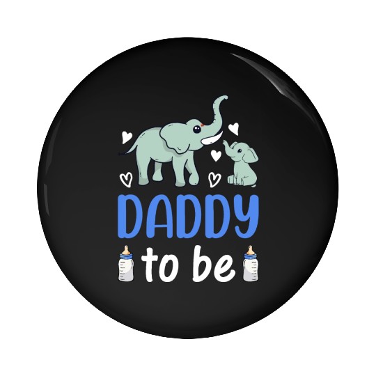 New Daddy Paternity New Dad - Elephant Daddy To Be Pin Buttons