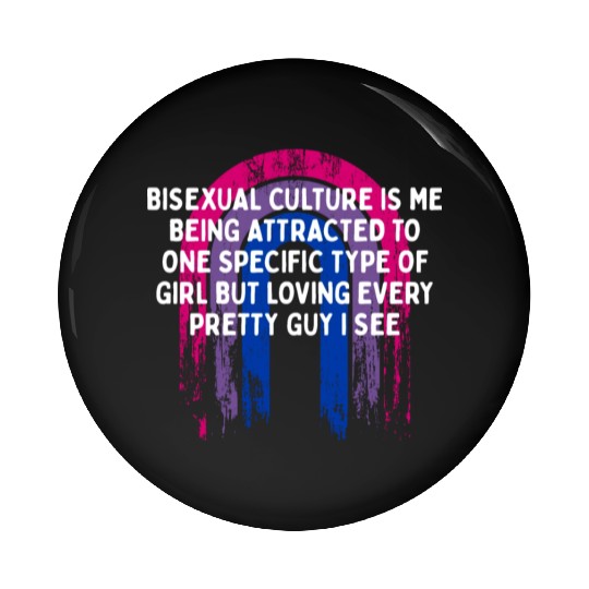 Bisexual is Being Attracted Bi LGBTQ Bi Pride Pin Buttons