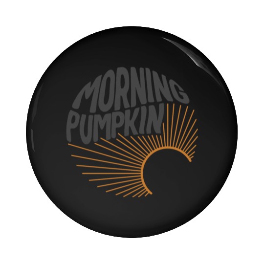 Halloween Theme Morning Pumpkin Coffee Lover Mug Pin Buttons