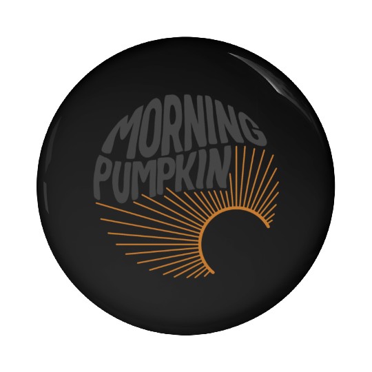 Halloween Theme Morning Pumpkin Coffee Lover Mug Pin Buttons